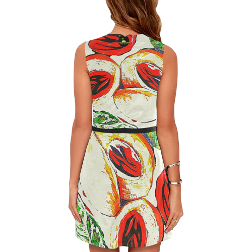 manusartgnd Eos Women's Sleeveless Dress (Model D01)