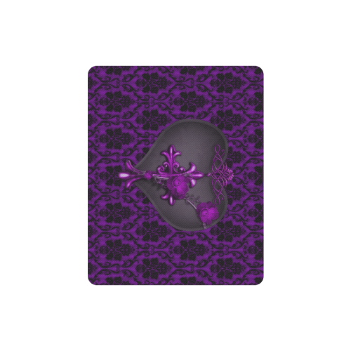 Gothic Purple Heart Rectangle Mousepad