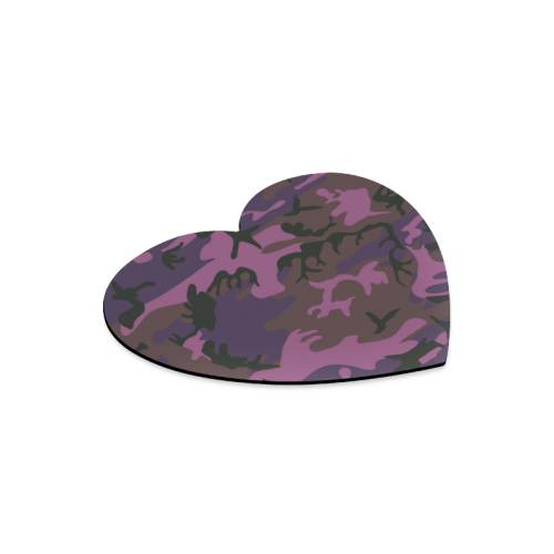 Camouflage violet Heart-shaped Mousepad