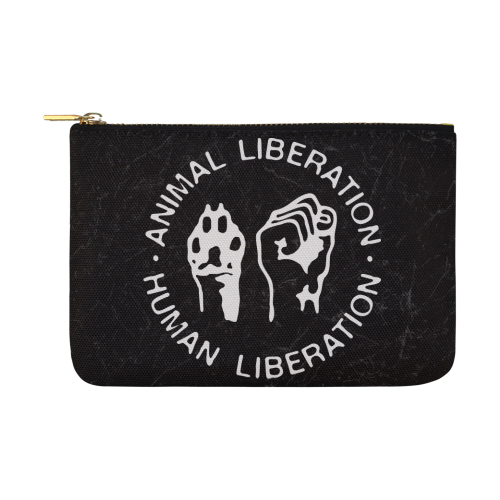 Animal Liberation, Human Liberation Carry-All Pouch 12.5''x8.5''
