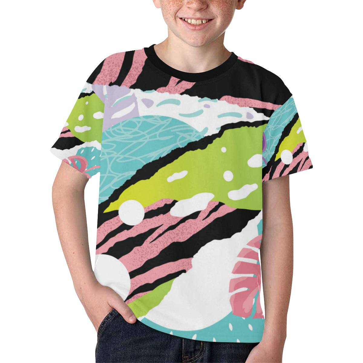 Pop Art Pink Kids' All Over Print T-shirt (Model T65)
