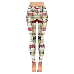 Bloodhound Women's Low Rise Leggings (Invisible Stitch) (Model L05)