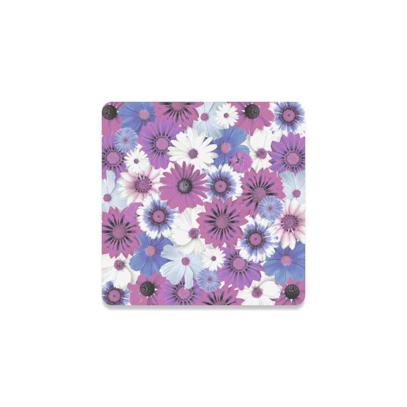 Spring Time Flowers 5 Square Coaster