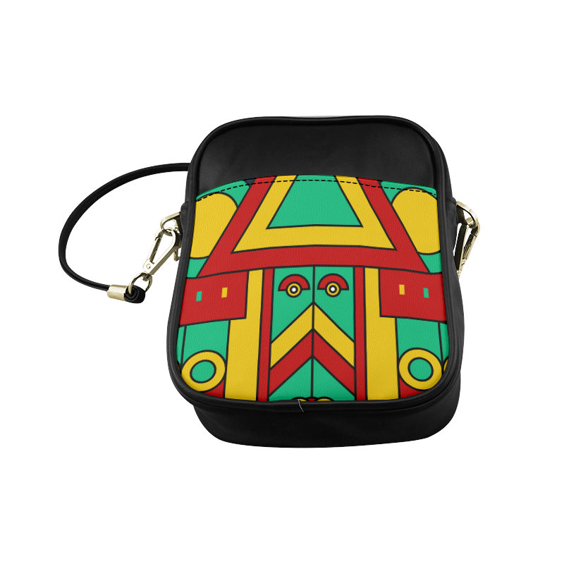 Aztec Spiritual Tribal Sling Bag (Model 1627)