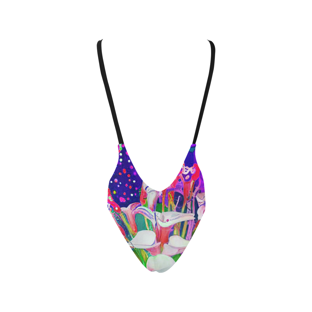 interior calla lillies 61d2 Sexy Low Back One-Piece Swimsuit (Model S09)