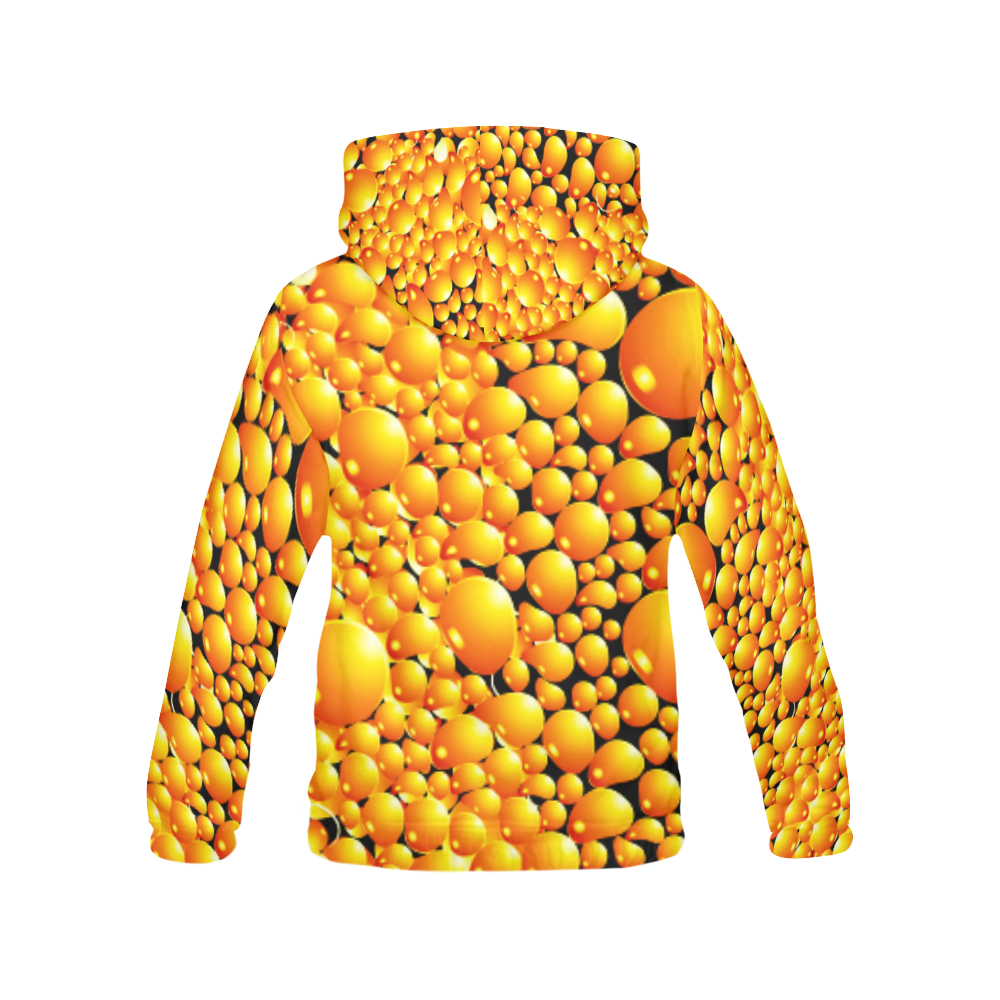 yellow bubble All Over Print Hoodie for Men/Large Size (USA Size) (Model H13)