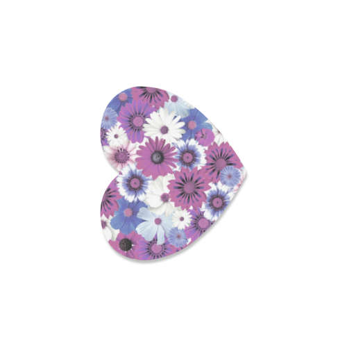 Spring Time Flowers 5 Heart Coaster