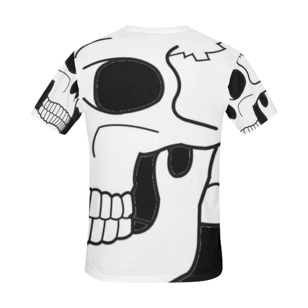 Billy Bong Skull Skate Tee All Over Print T-Shirt for Men (USA Size) (Model T40)