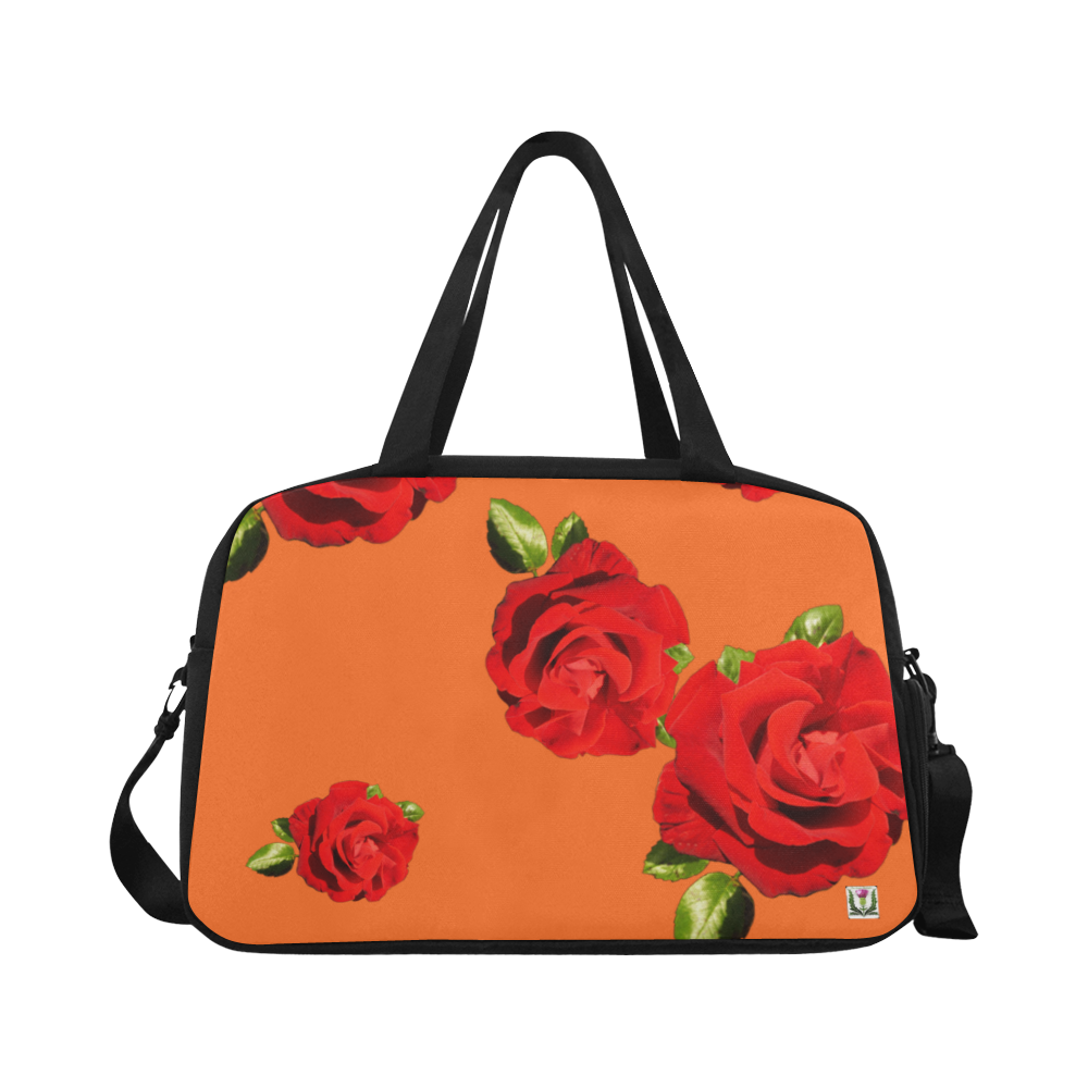 Fairlings Delight's Floral Luxury Collection- Red Rose Fitness Handbag 53086a2 Fitness Handbag (Model 1671)