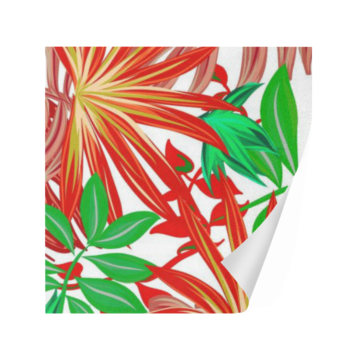 Pretty Leaves 4B by JamColors Gift Wrapping Paper 58"x 23" (2 Rolls)