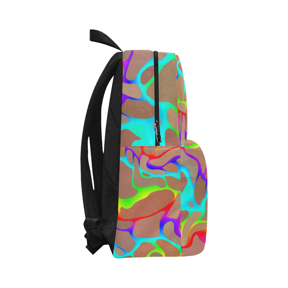 Colorful wavy shapes Unisex Classic Backpack (Model 1673)