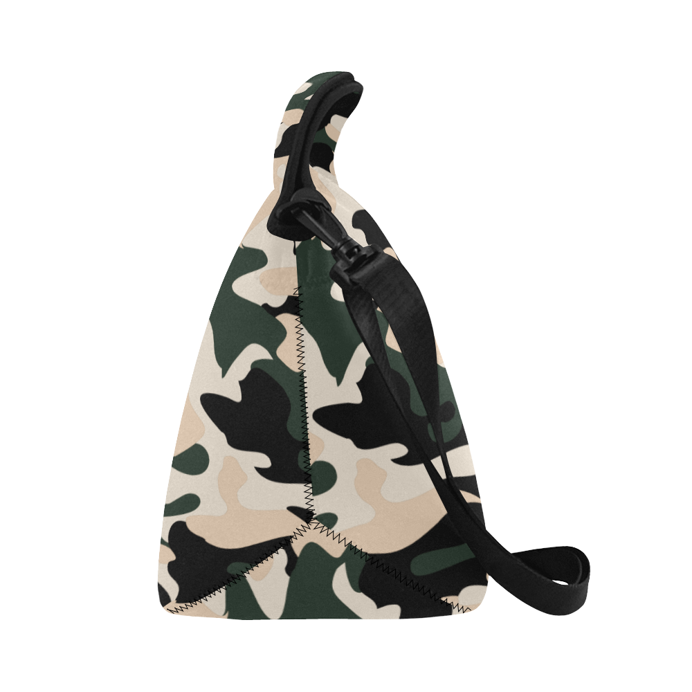 Camouflage Lunch Bag Neoprene Lunch Bag/Large (Model 1669)