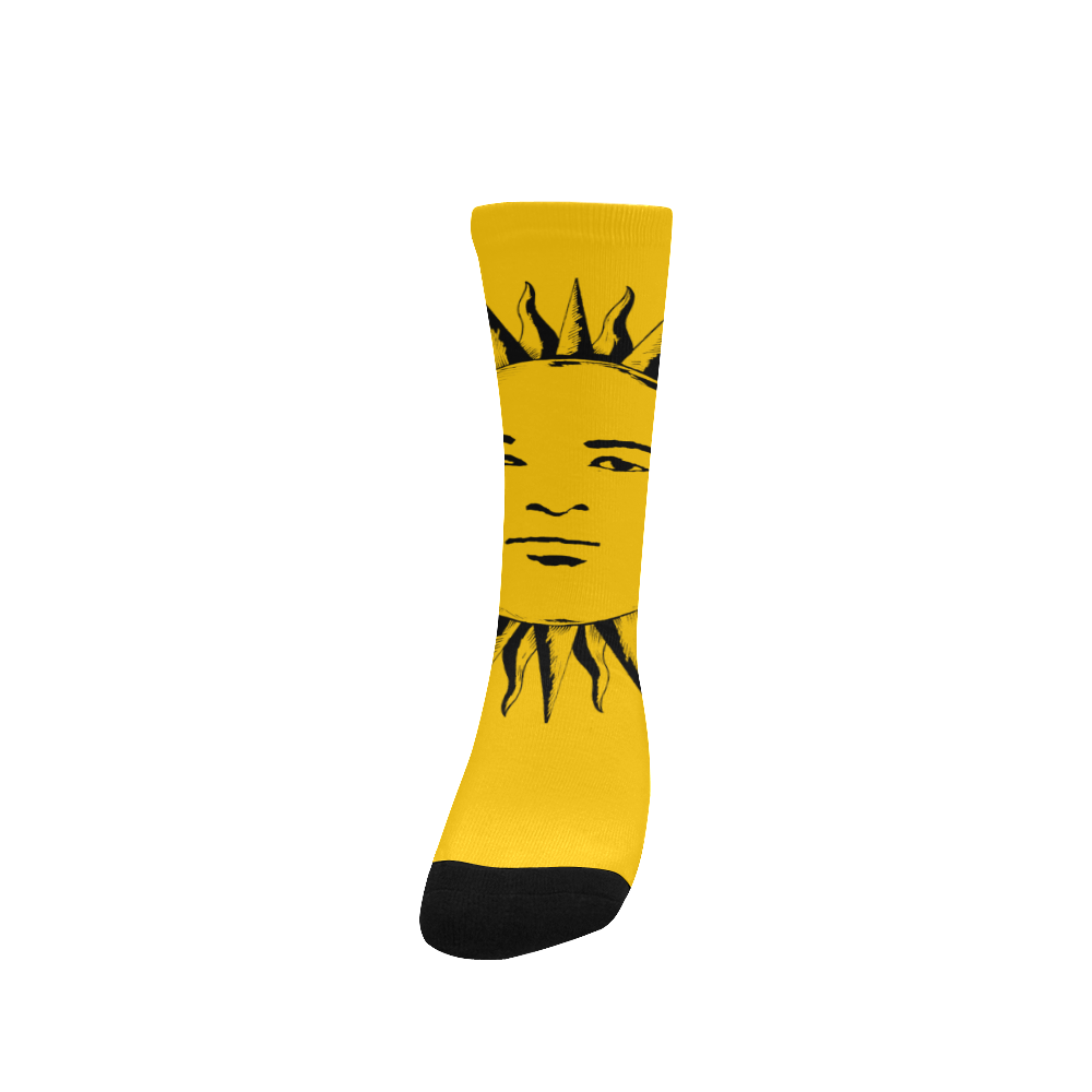 GOD Women Socks Yellow & Black Women's Custom Socks