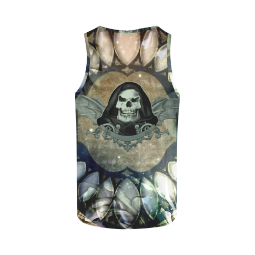Awesome scary skull All Over Print Tank Top for Women (Model T43)