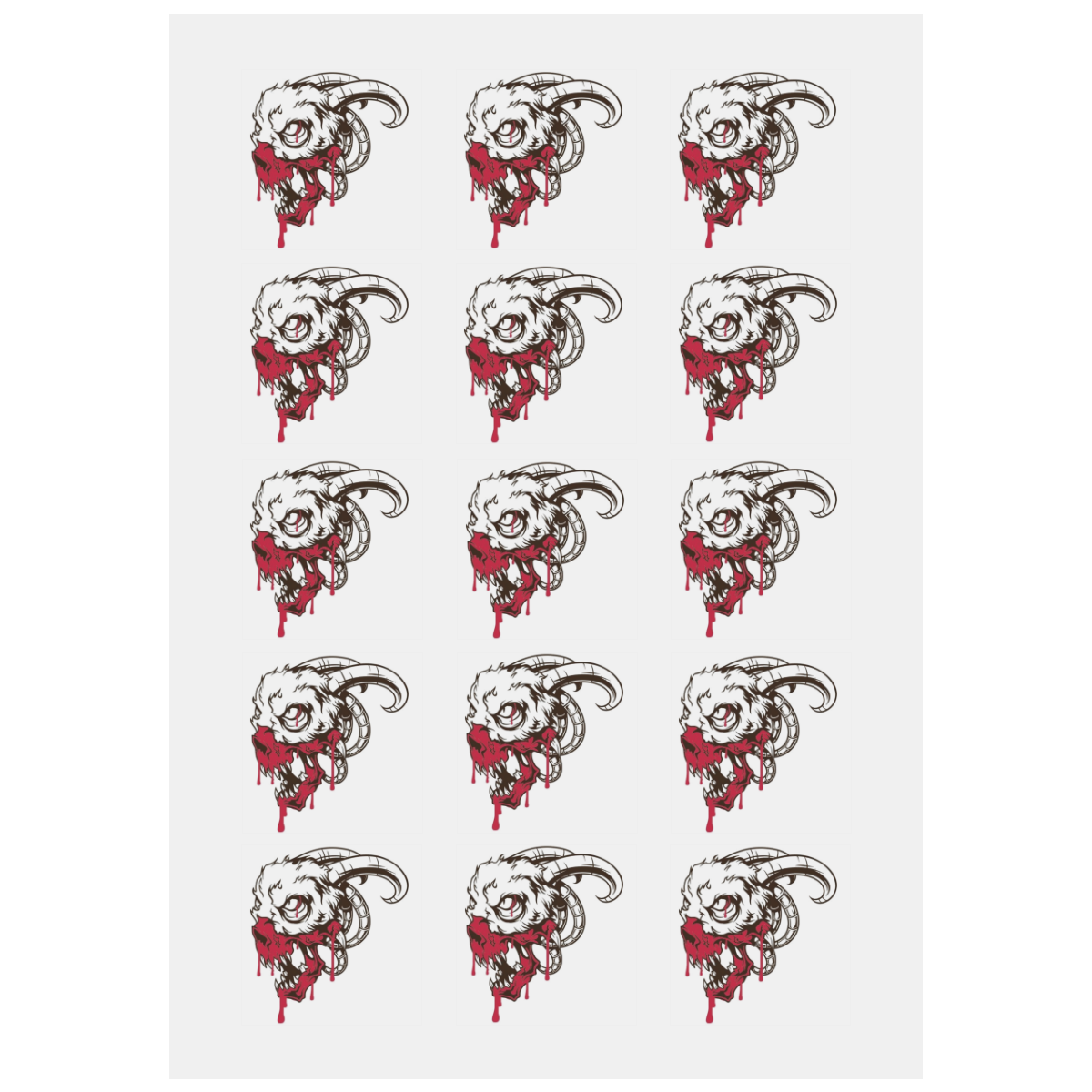 Blood Reign Personalized Temporary Tattoo (15 Pieces)