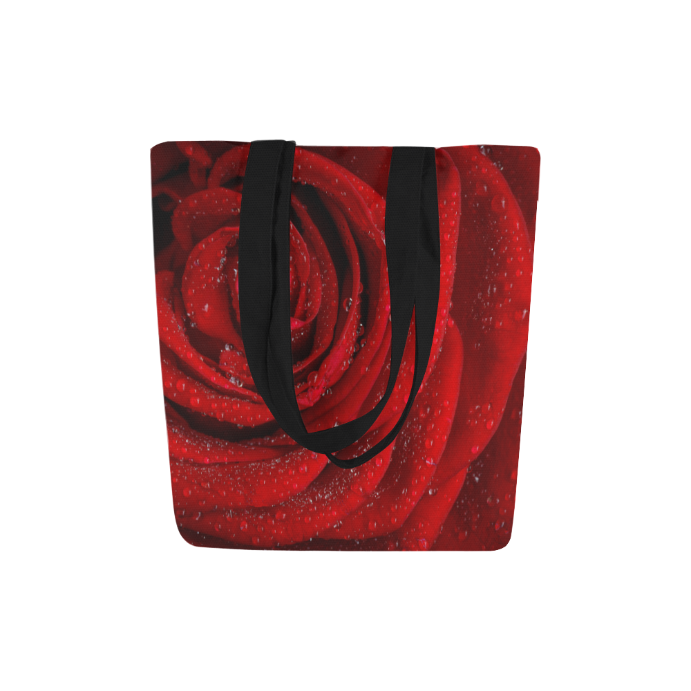 Red rosa Canvas Tote Bag (Model 1657)