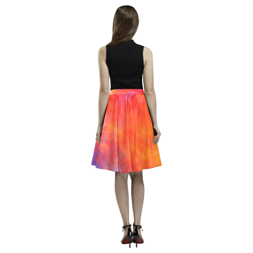 Fire and Ice Melete Pleated Midi Skirt (Model D15)