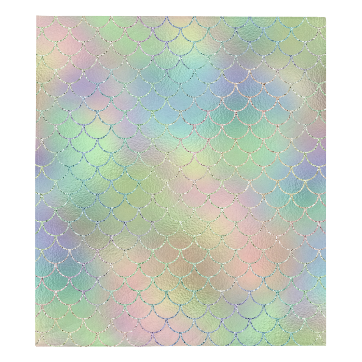Pastel Mermaid Sparkles Quilt 70"x80"