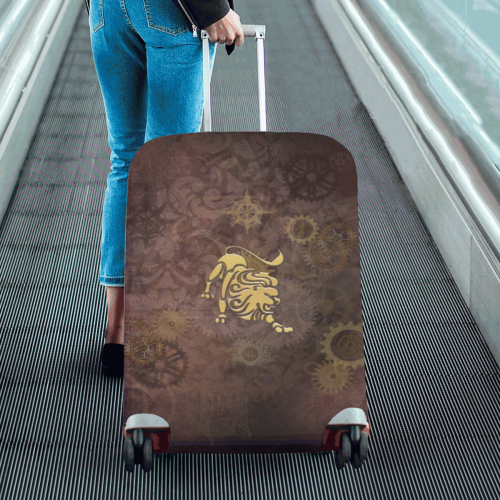 Steampunk Zodiac Leo Luggage Cover/Large 26"-28"