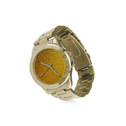Gold Glitter Background Custom Gilt Watch(Model 101)