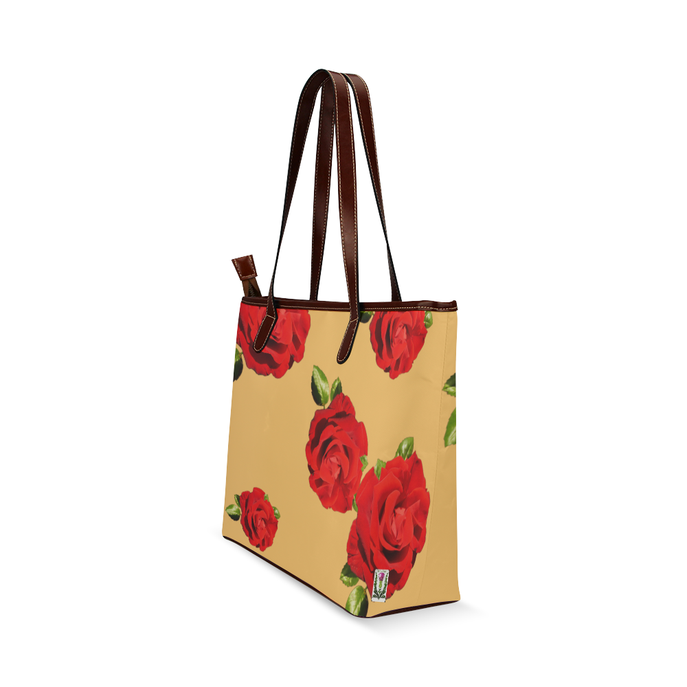 Fairlings Delight's Floral Luxury Collection- Red Rose Handbag 53086h1a19 Shoulder Tote Bag (Model 1646)