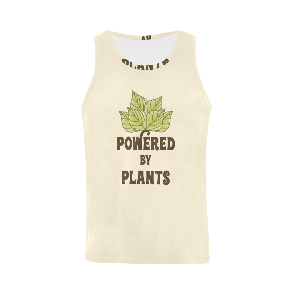 Powered by Plants (vegan) All Over Print Tank Top for Men (Model T43)