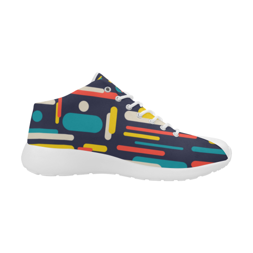 Colorful Rectangles Men's Basketball Training Shoes (Model 47502)