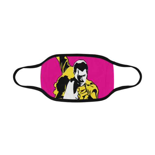 Freddie Mercury iconic pose pink bg Mouth Mask
