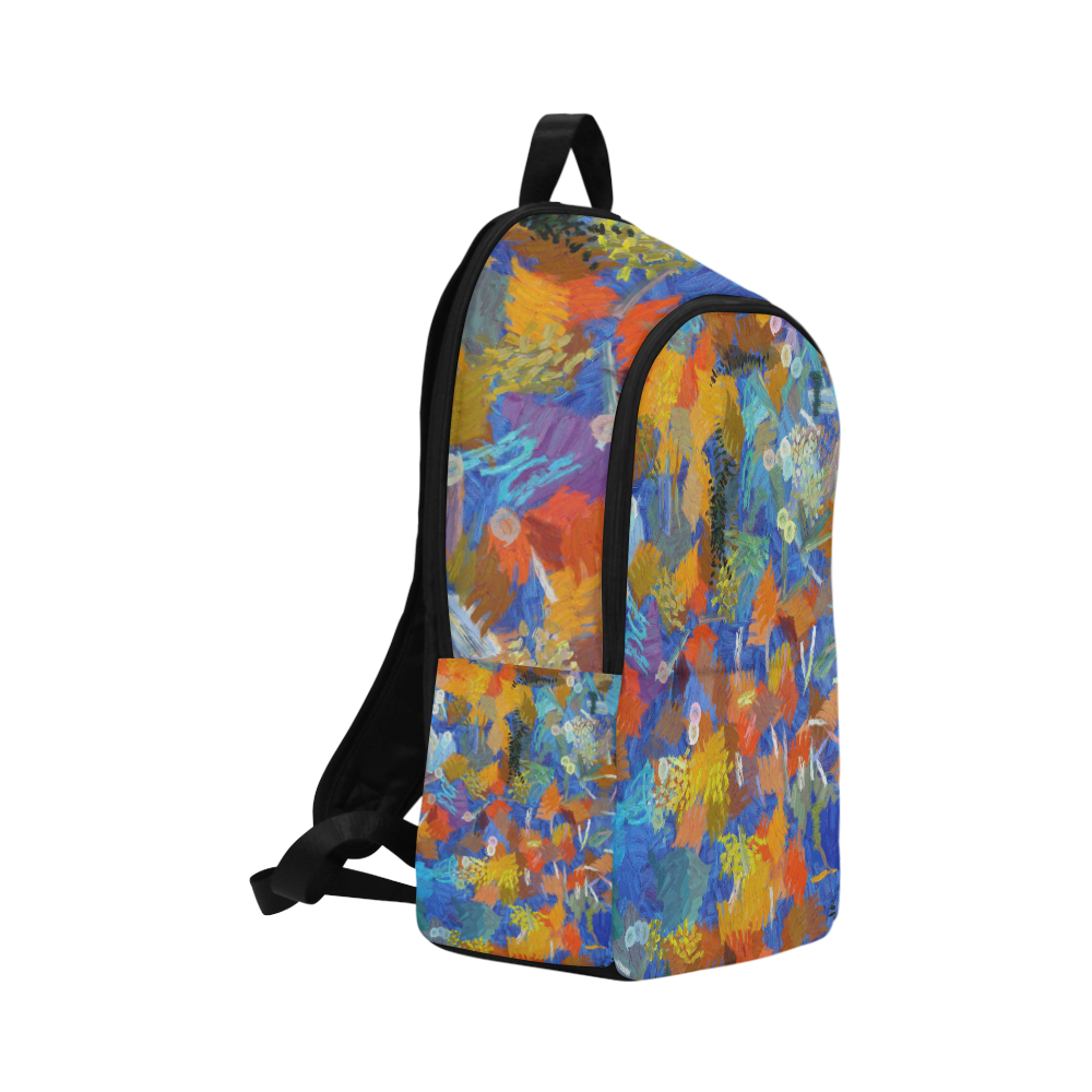 Colorful paint strokes Fabric Backpack for Adult (Model 1659)