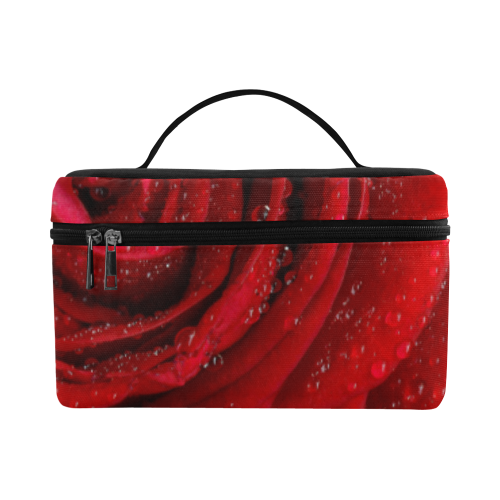 Red rosa Lunch Bag/Large (Model 1658)