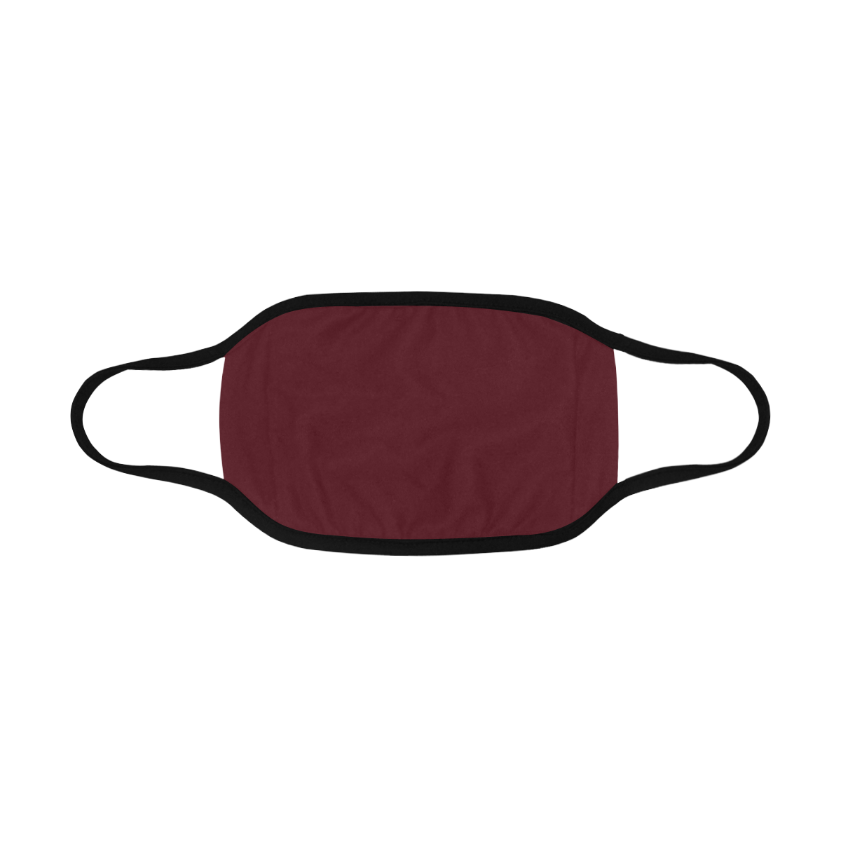 Asiatic Lily Maroon Red Solid Color Mouth Mask