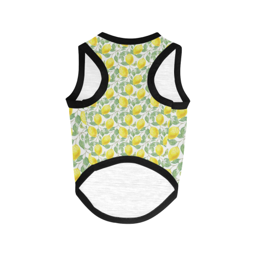 Lemons And Butterfly All Over Print Pet Tank Top