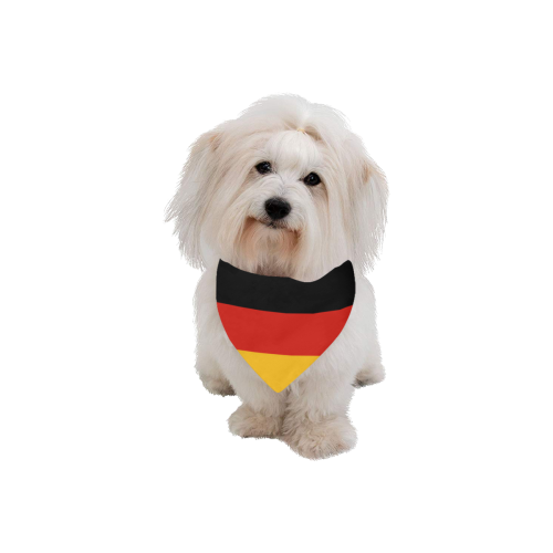 German Flag Colored Stripes Pet Dog Bandana/Large Size