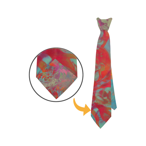 flowers #flowers #pattern Custom Peekaboo Tie with Hidden Picture