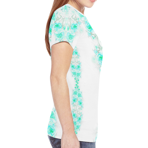 flower harmony 8 New All Over Print T-shirt for Women (Model T45)