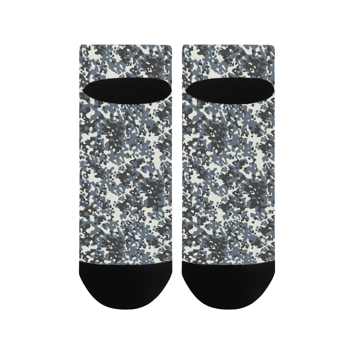 Urban City Black/Gray Digital Camouflage Women's Ankle Socks