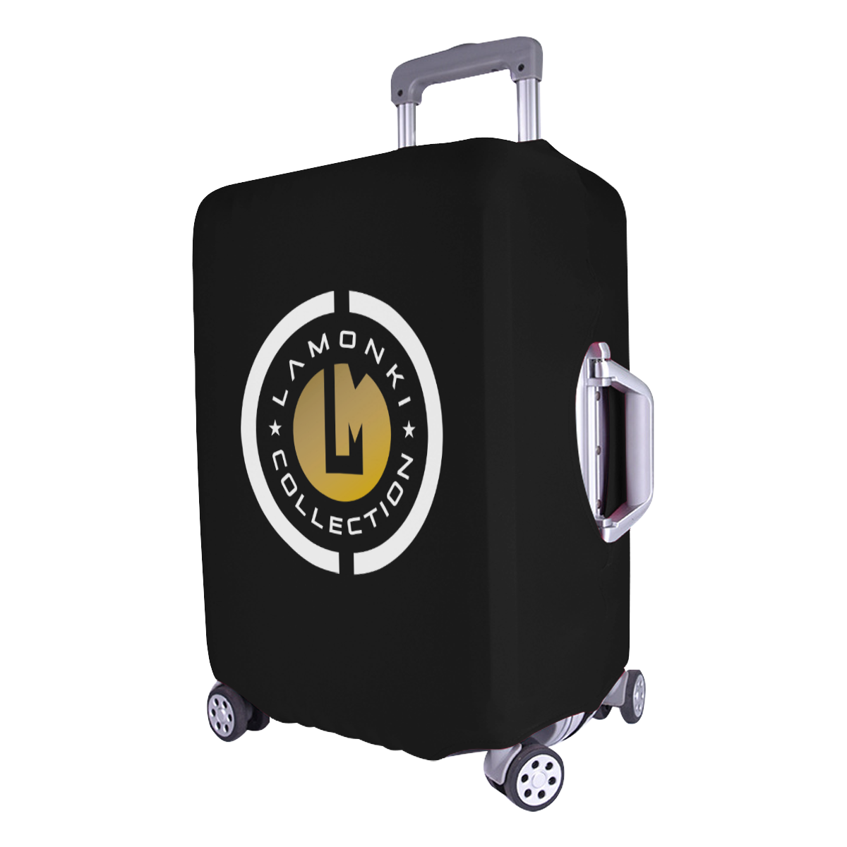 White Emblem G black Luggage Cover/Large 26"-28"
