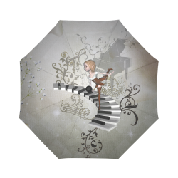 Music, dancing fairy Auto-Foldable Umbrella (Model U04)