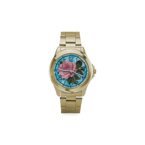 Beautiful Vintage Flower Custom Gilt Watch(Model 101)