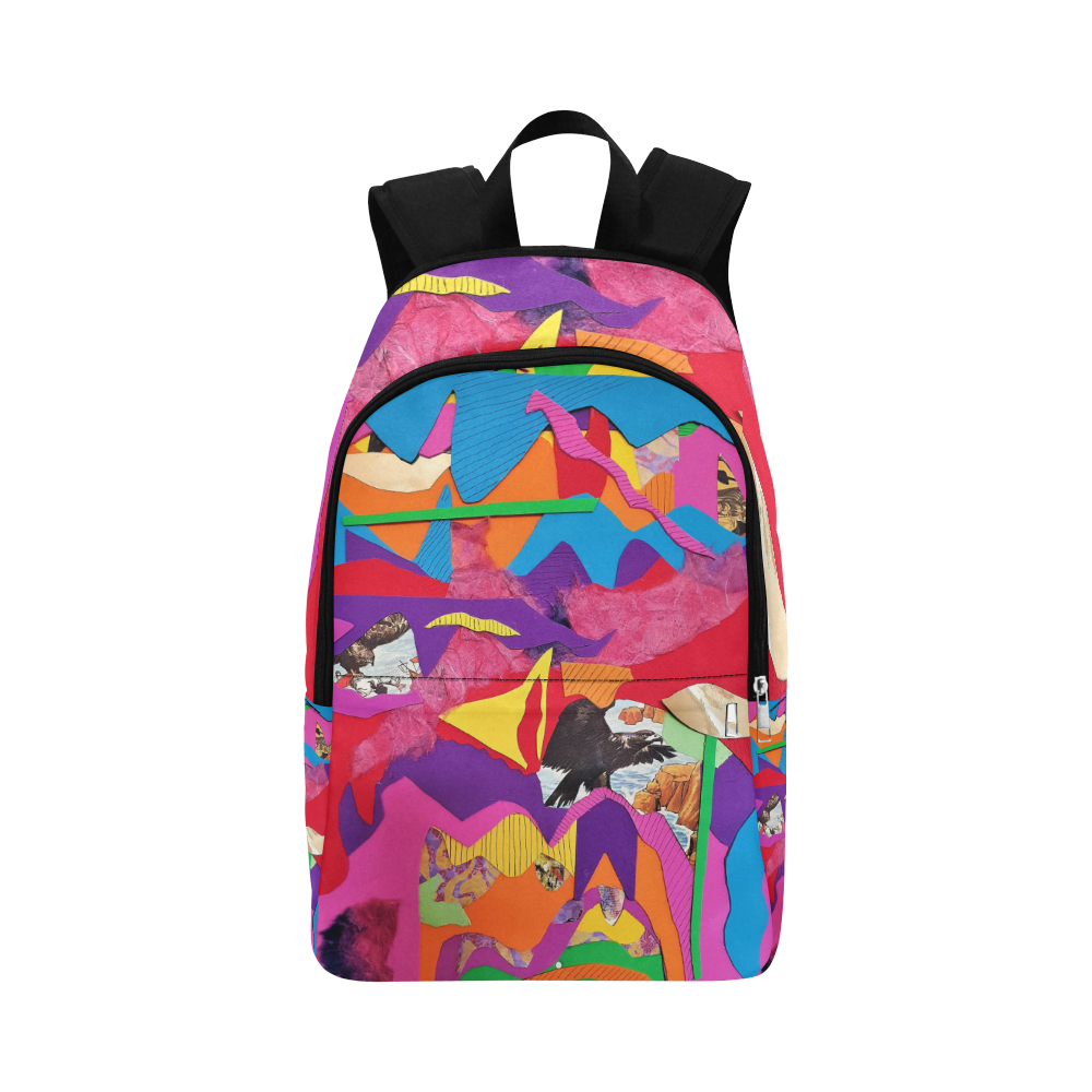 Collage Fabric Backpack for Adult (Model 1659)