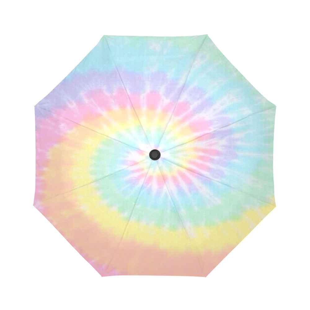 Pastel - Tie Dye Auto-Foldable Umbrella (Model U04)