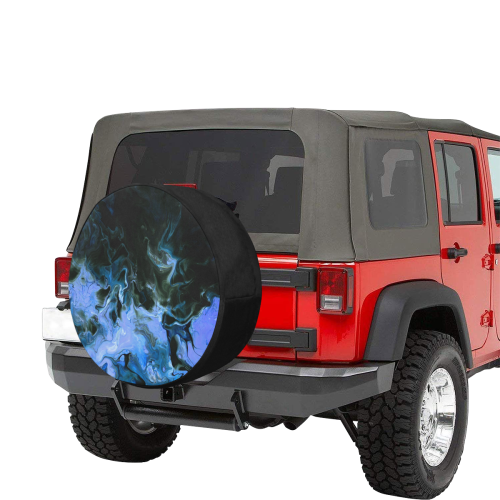 Mystical Blue. 34 Inch Spare Tire Cover
