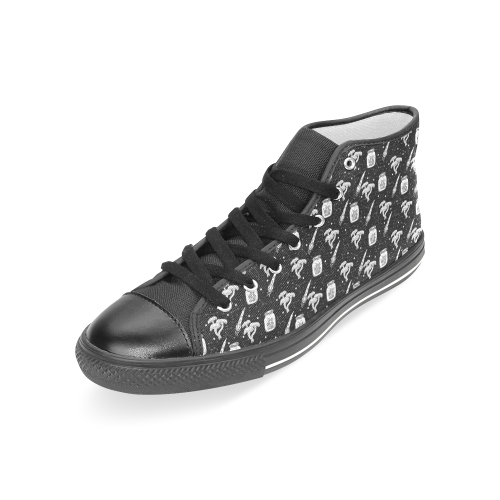 Witchcraft And Mushrooms Women's Classic High Top Canvas Shoes (Model 017)