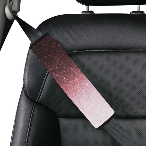 rose gold Glitter gradient Car Seat Belt Cover 7''x12.6''