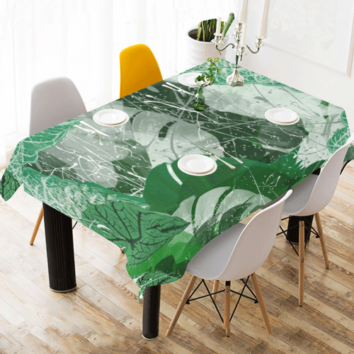 Tropicalia Cotton Linen Tablecloth 60" x 90"