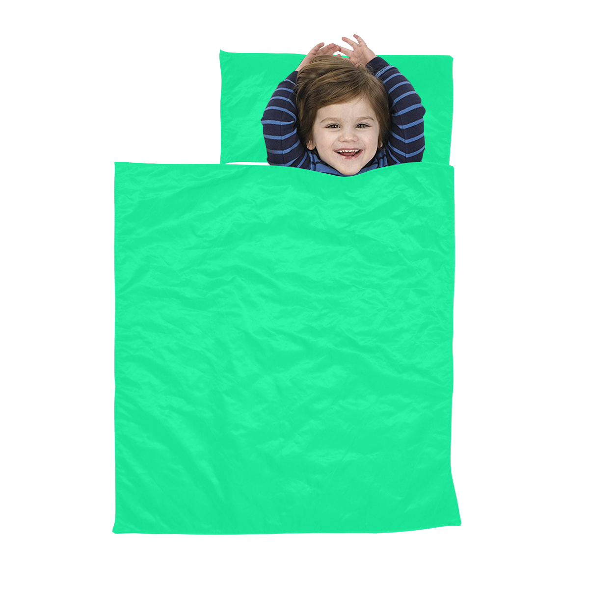 color medium spring green Kids' Sleeping Bag
