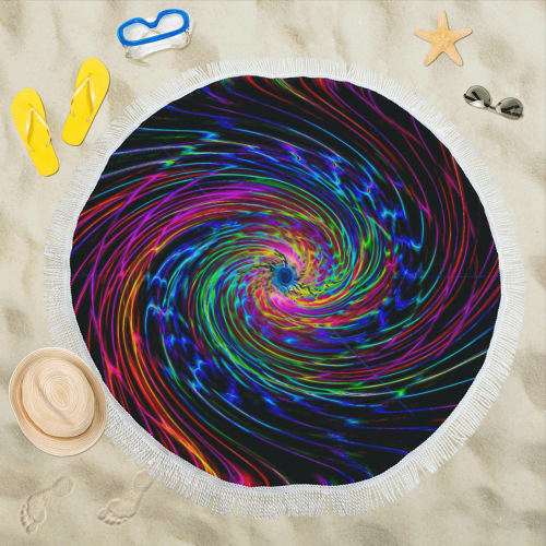 wormhole 3.1 Circular Beach Shawl 59"x 59"