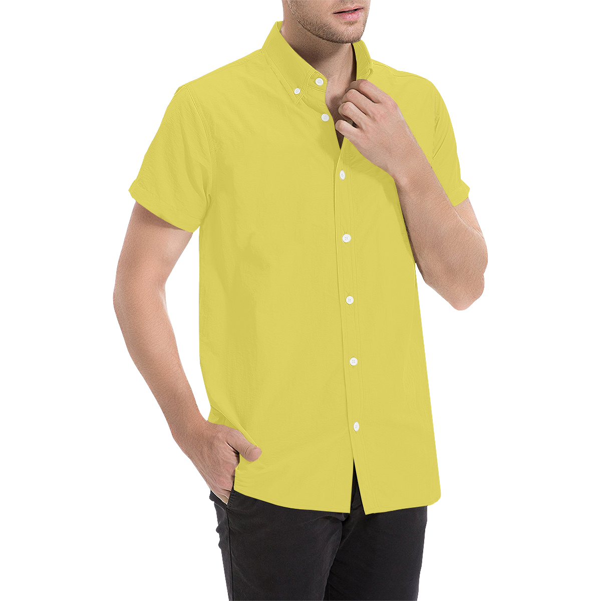 Meadowlark Men's All Over Print Short Sleeve Shirt (Model T53)