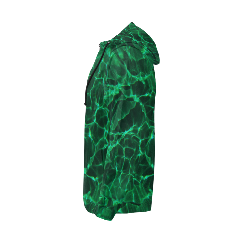 Green dive All Over Print Full Zip Hoodie for Men (Model H14)