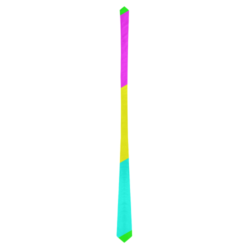 Bright Neon Colors Diagonal Classic Necktie (Two Sides)